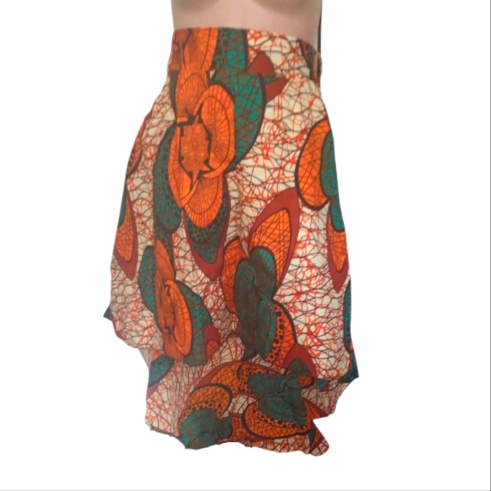 African print skirt